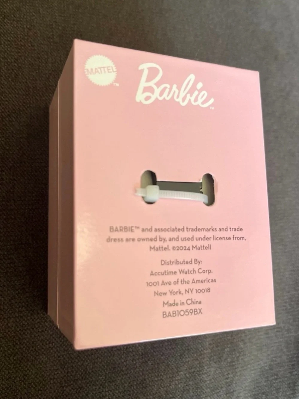 🆕 Barbie Pink and Gold Crystal Accent Ladies Watch - Picture 6 of 6